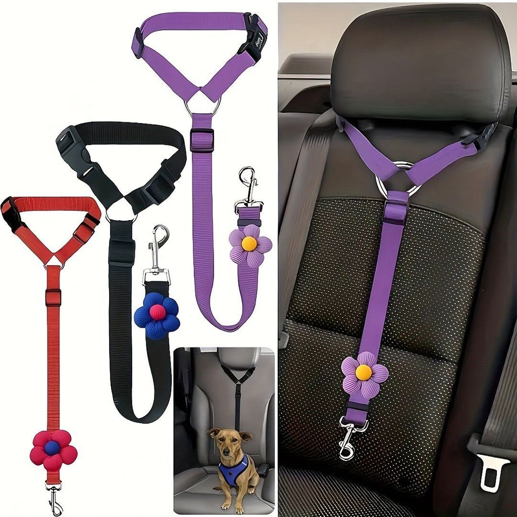 Glowli Floral Pet Car Safety Harness