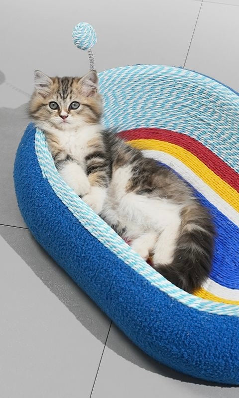 PawJoy™ Rainbow Cat Scratch Pad