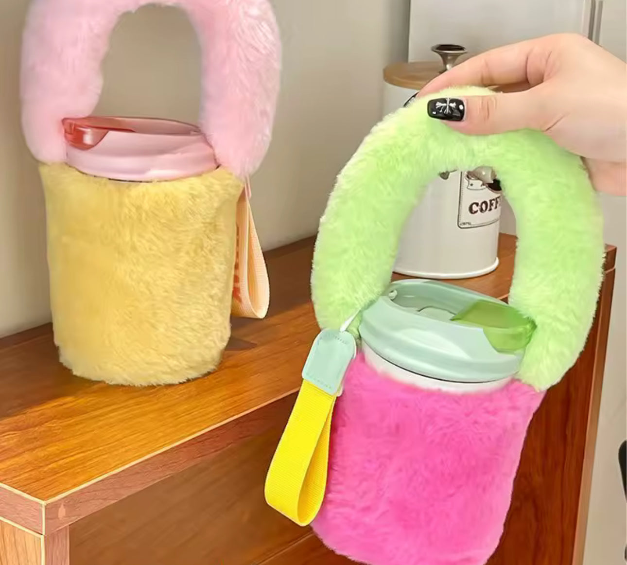 The Fuzzy Bloom Cup Tote