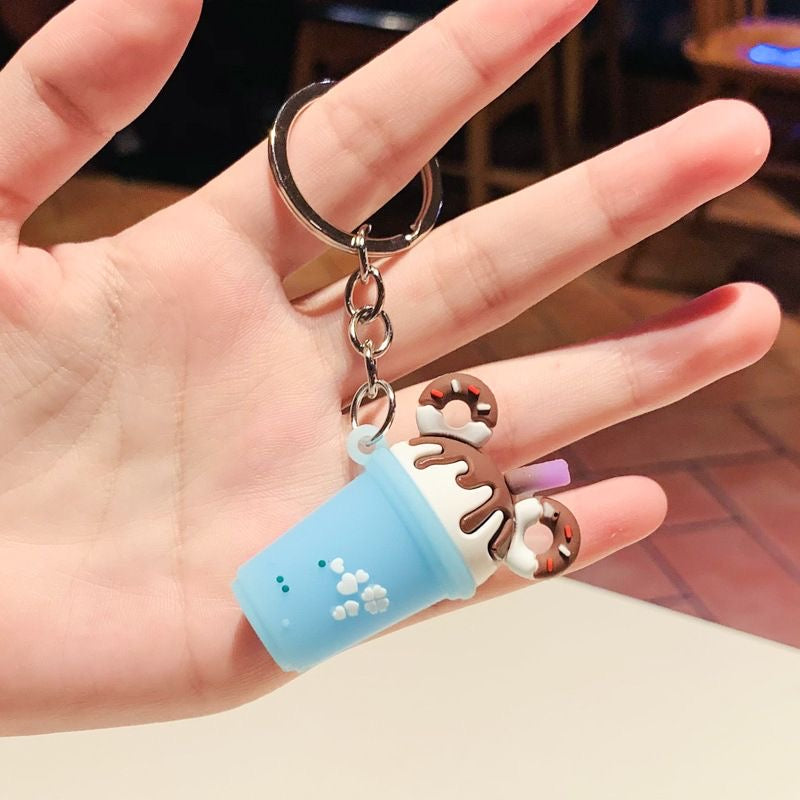 Glowli™ Donut Milkshake Keychain Set