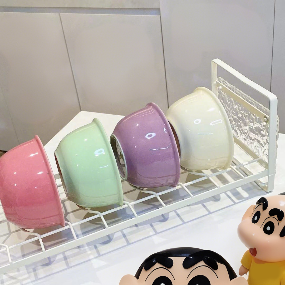 Soft Comforts 6-Piece Pastel Bowl & Spoon Set