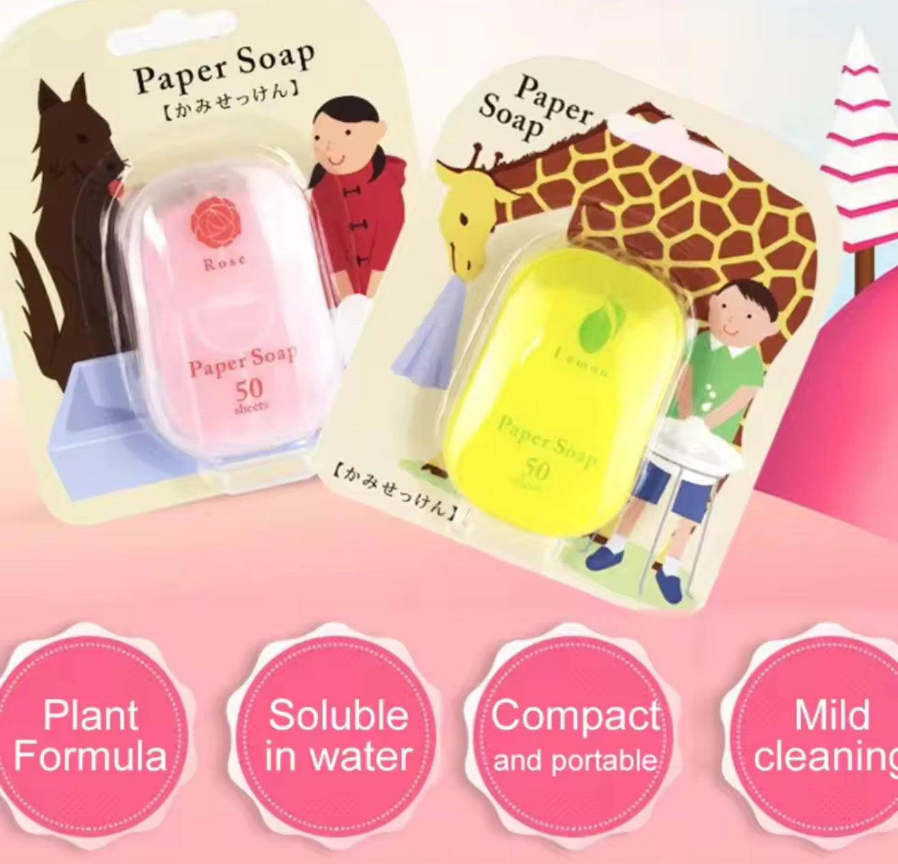 Glowli Pocket Paper Soap – 50 Sheets of Fresh, On-the-Go Clean