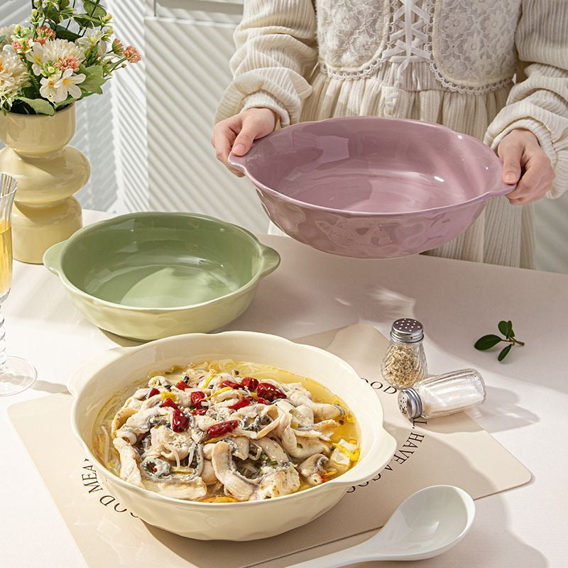 Pastel Harmony Ceramic Bowl Set Complete Collection (3 pcs)
