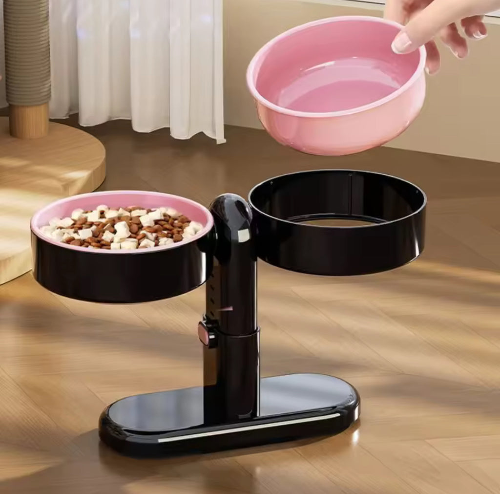 LiftEase™ Adjustable Double Pet Bowl Set
