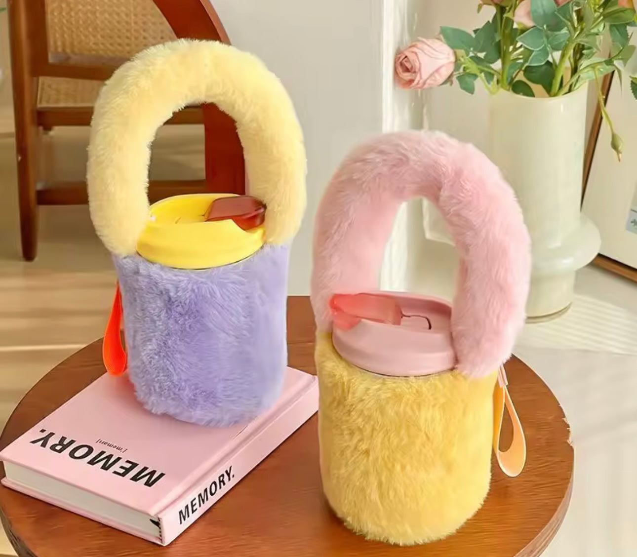 The Fuzzy Bloom Cup Tote