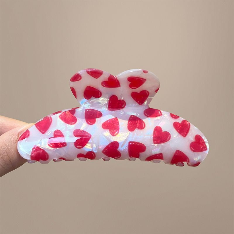 Kiss & Heart Claw Clip Set – Limited Edition