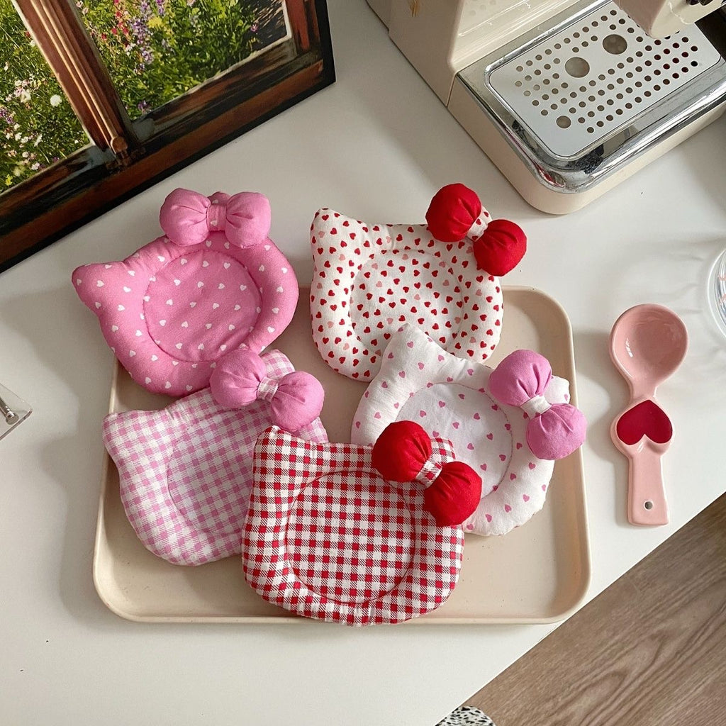 Cherry Whisker Cozy Coaster Set