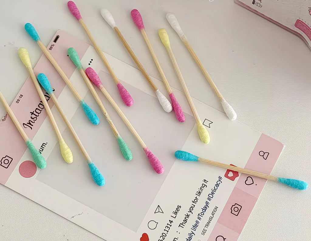 Pastel Star Cotton Bud Box