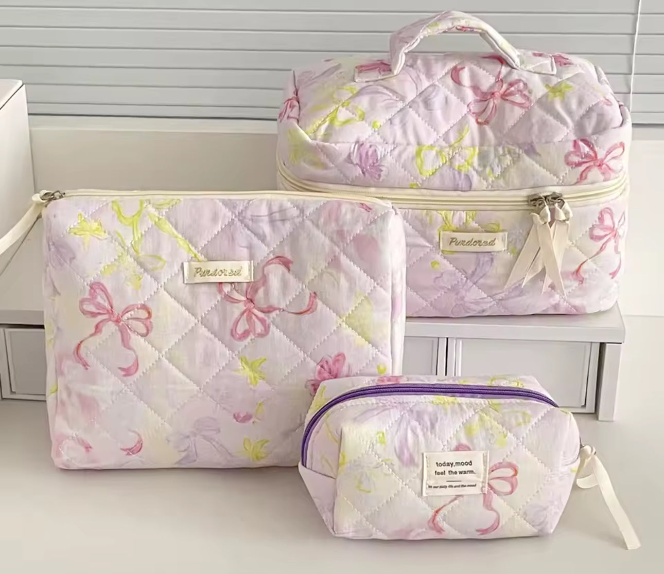 Bloom Voyage Quilted Travel Set