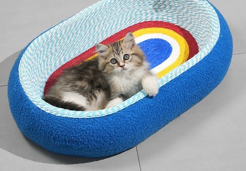 PawJoy™ Rainbow Cat Scratch Pad