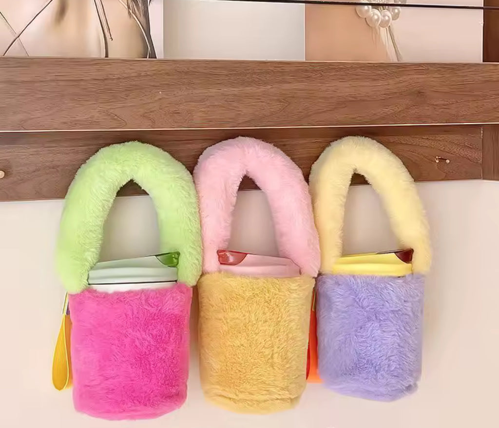 The Fuzzy Bloom Cup Tote