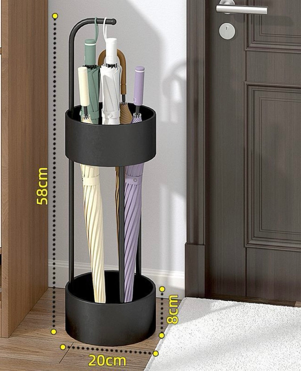 Glowli™ Minimalist Metal Umbrella Stand