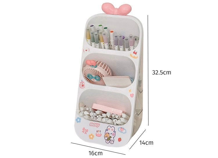 Glowli™ Kawaii Bow Desk Organizer