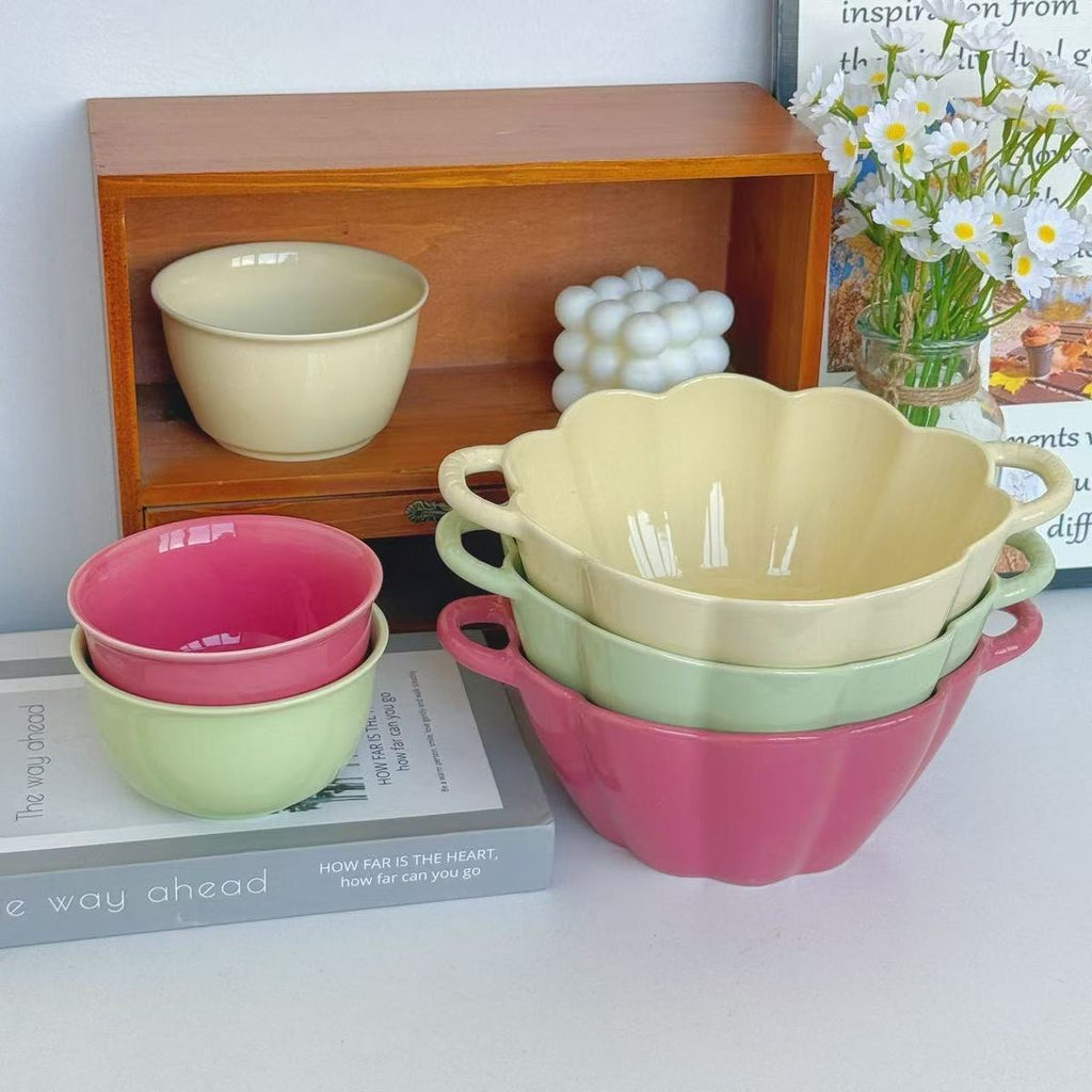 Soft Bloom Mixed Color Ceramic Set