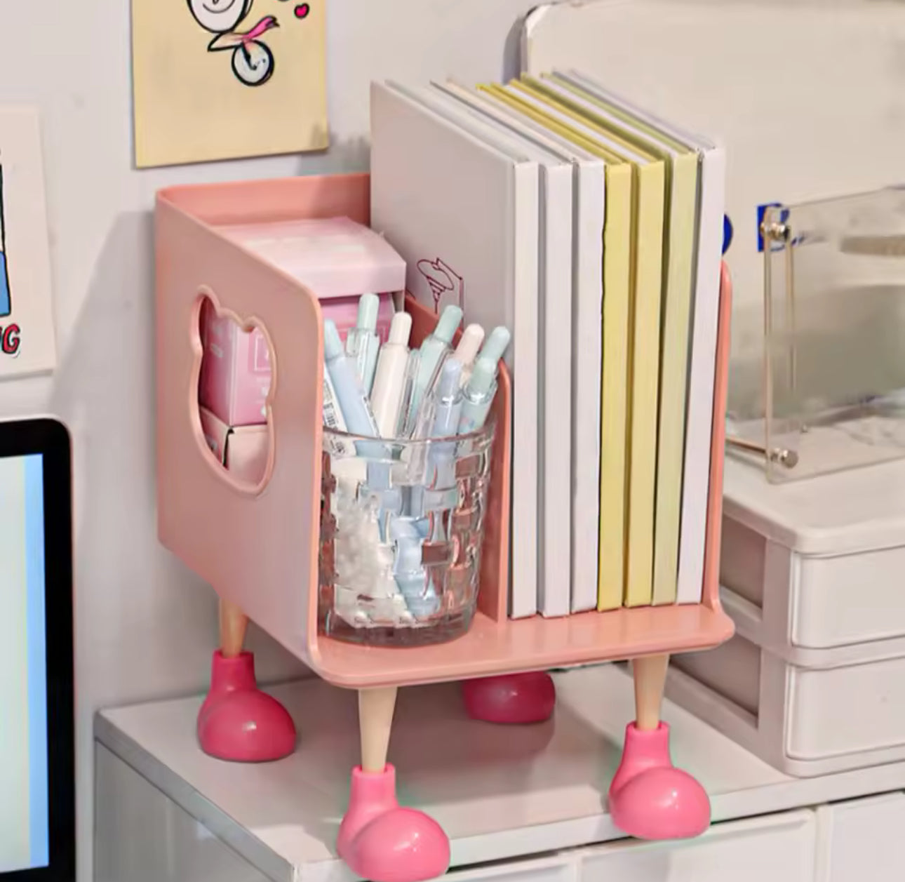 Glowli™ Bear Buddy Book Stand Organizer