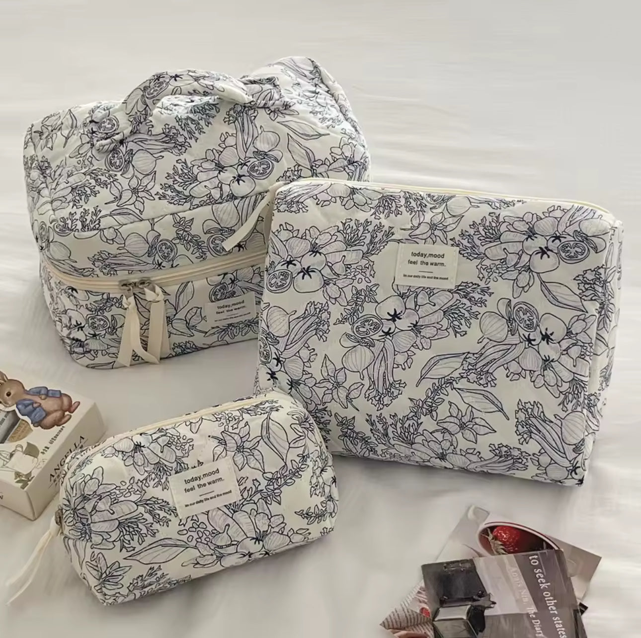 Bloom Voyage Quilted Travel Set