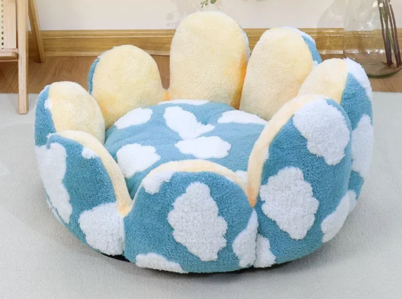 CloudPaw Plush Pet Bed –Soft Cozy Collection