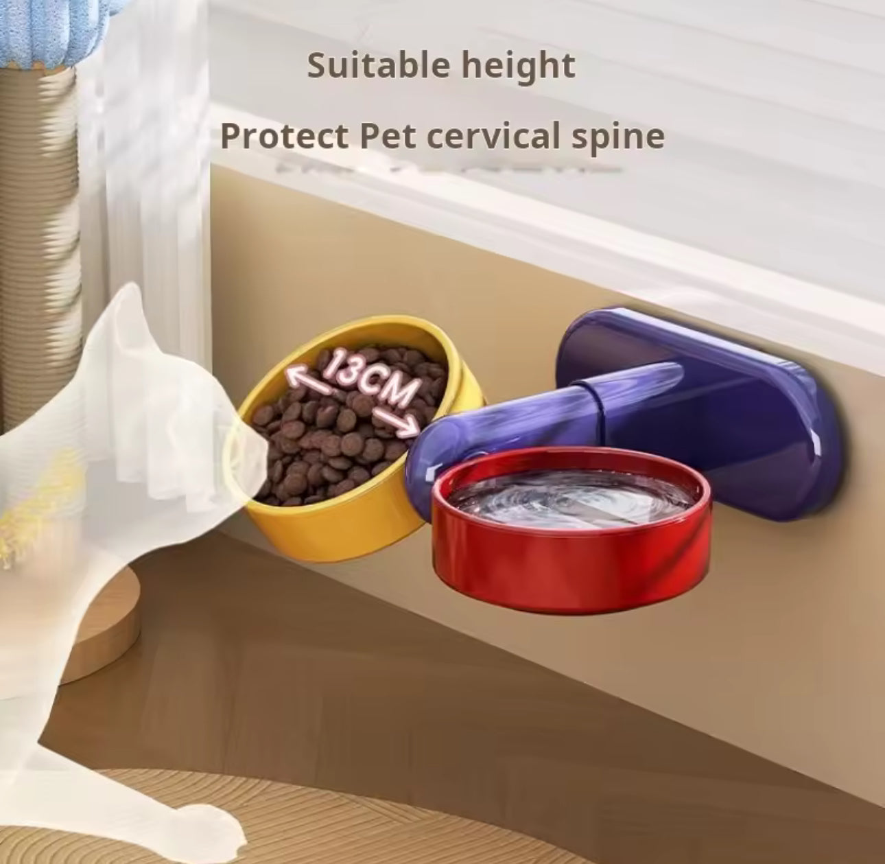 LiftEase™ Adjustable Double Pet Bowl Set