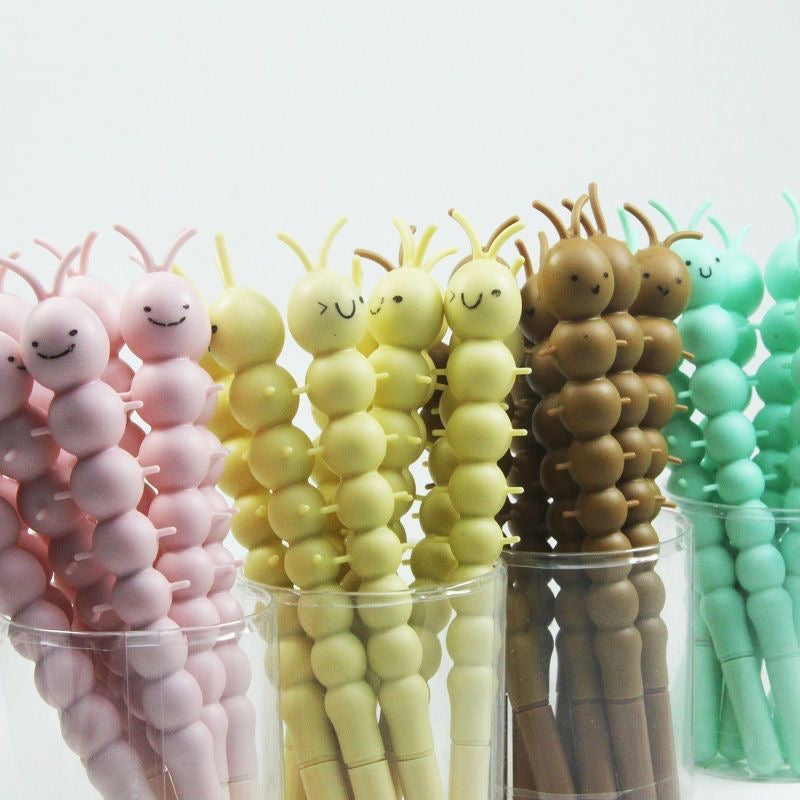 Caterpillar Neutral Pen Set - Whimsical Writing Companions