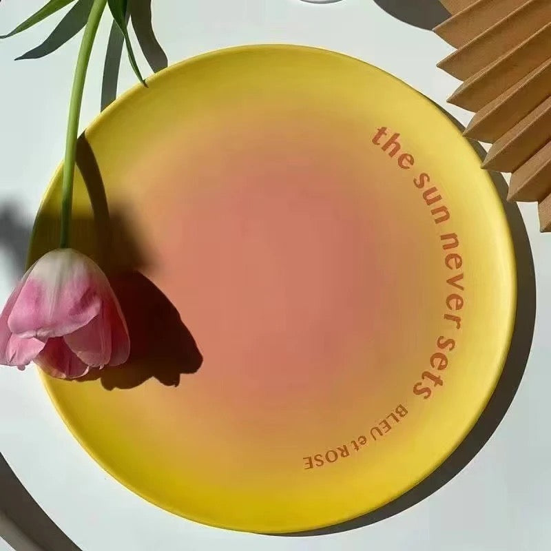 Glowli Art Plate Collection - Bleu et Rose Edition.