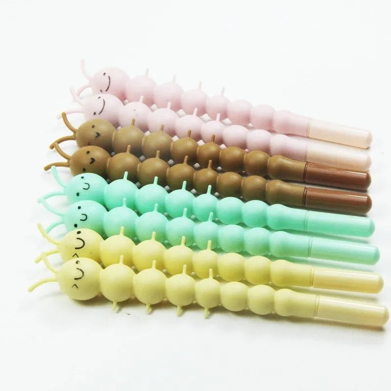 Caterpillar Neutral Pen Set - Whimsical Writing Companions
