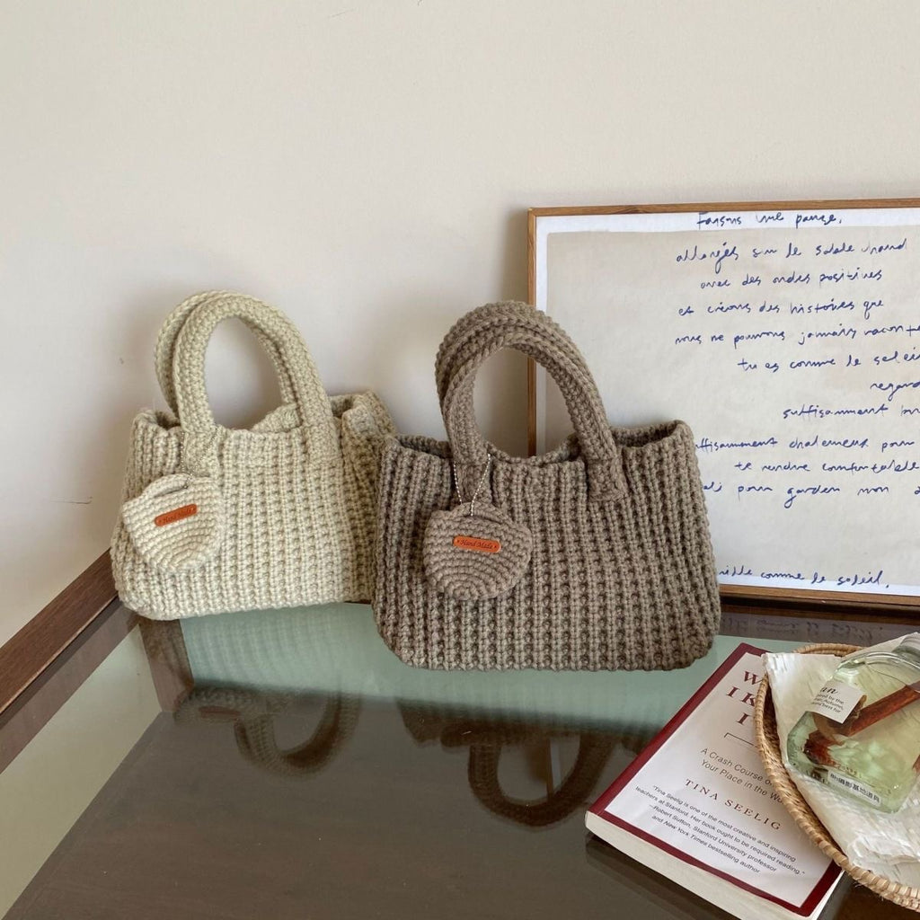 Glowli Cozy Knit Tote Bag