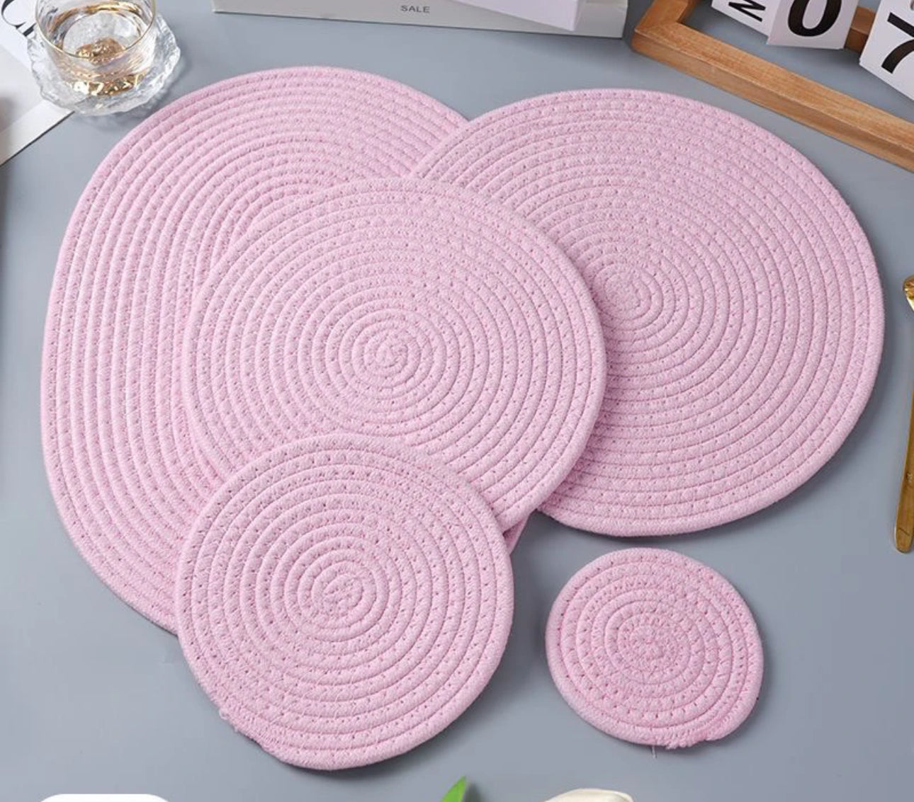 Glowli Serenity Woven Placemat Set (4pcs)