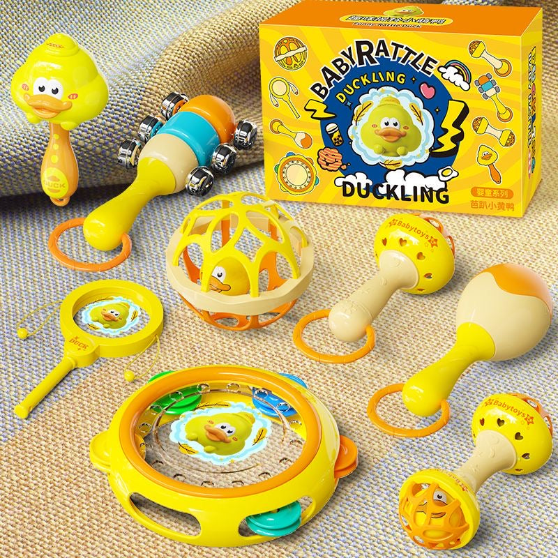 Glowli Baby Duckling Rattle Set (8-Piece Box)