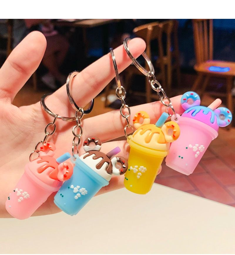 Glowli™ Donut Milkshake Keychain Set