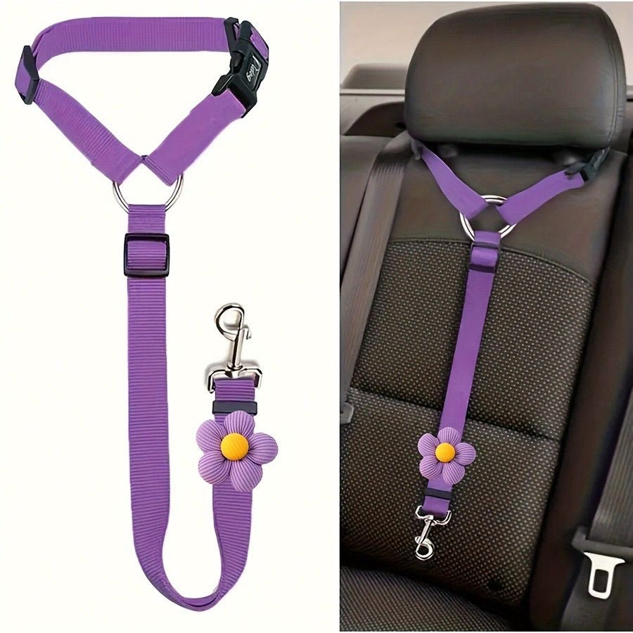 Glowli Floral Pet Car Safety Harness