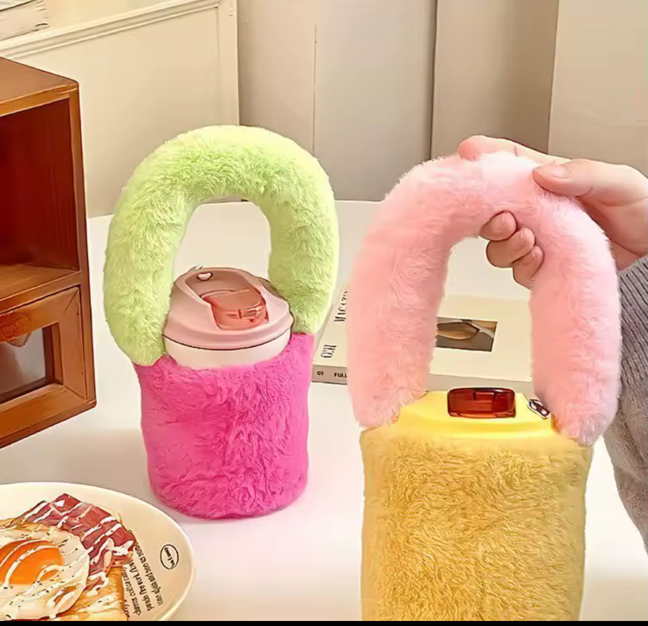 The Fuzzy Bloom Cup Tote