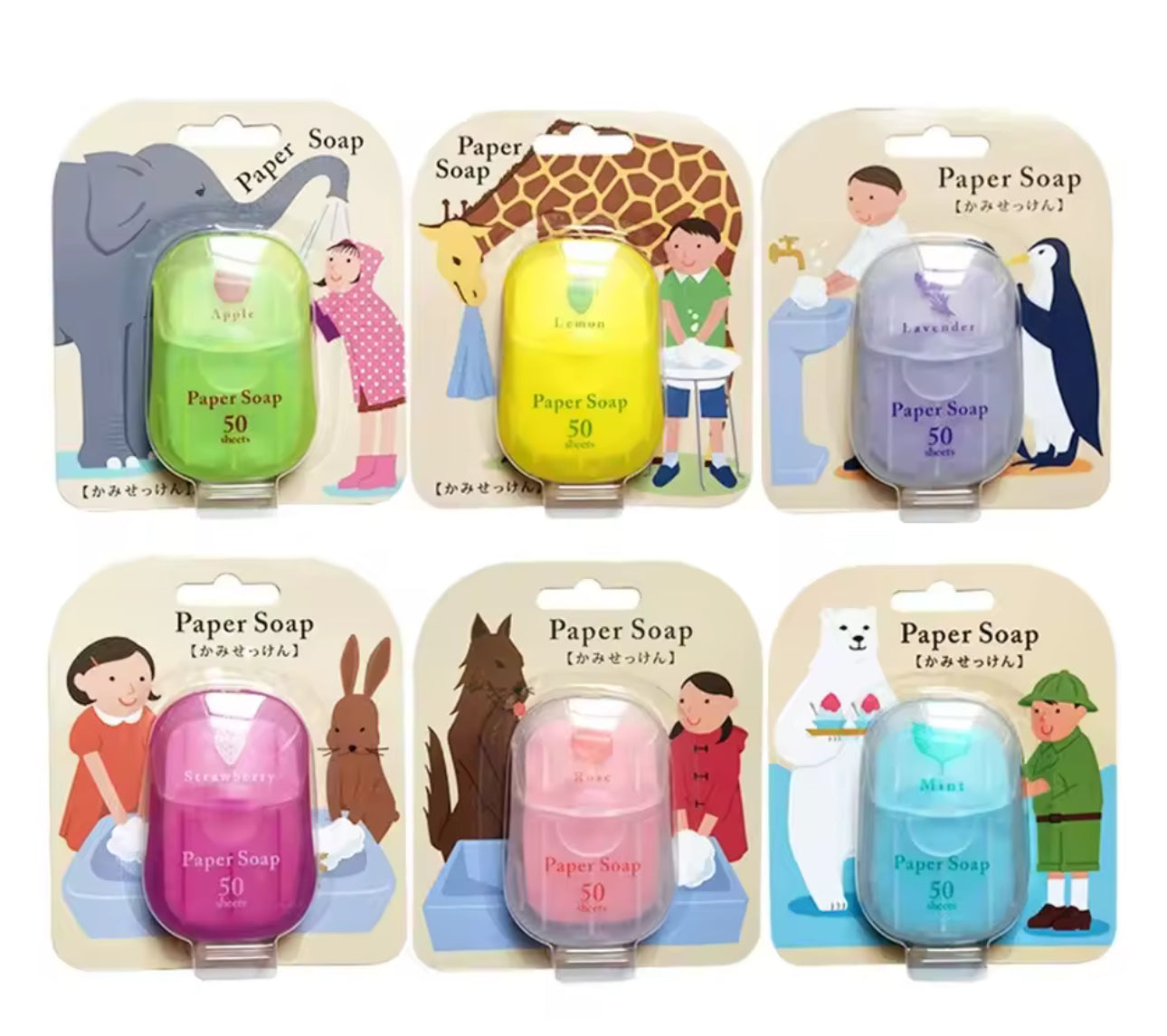 Glowli Pocket Paper Soap – 50 Sheets of Fresh, On-the-Go Clean