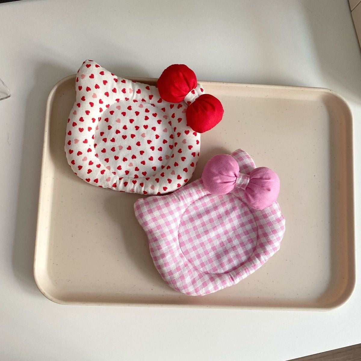 Cherry Whisker Cozy Coaster Set