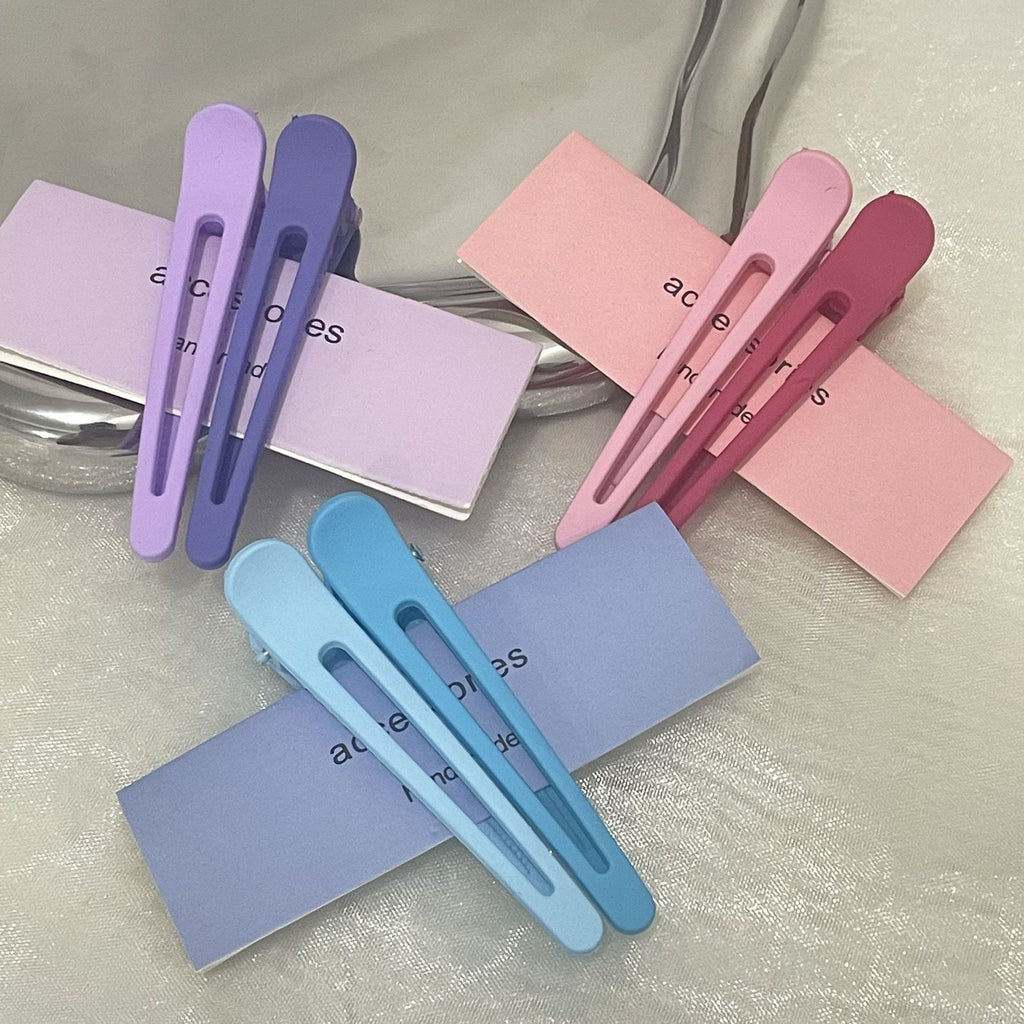 Glowli Matte Pastel Hair Clip Set