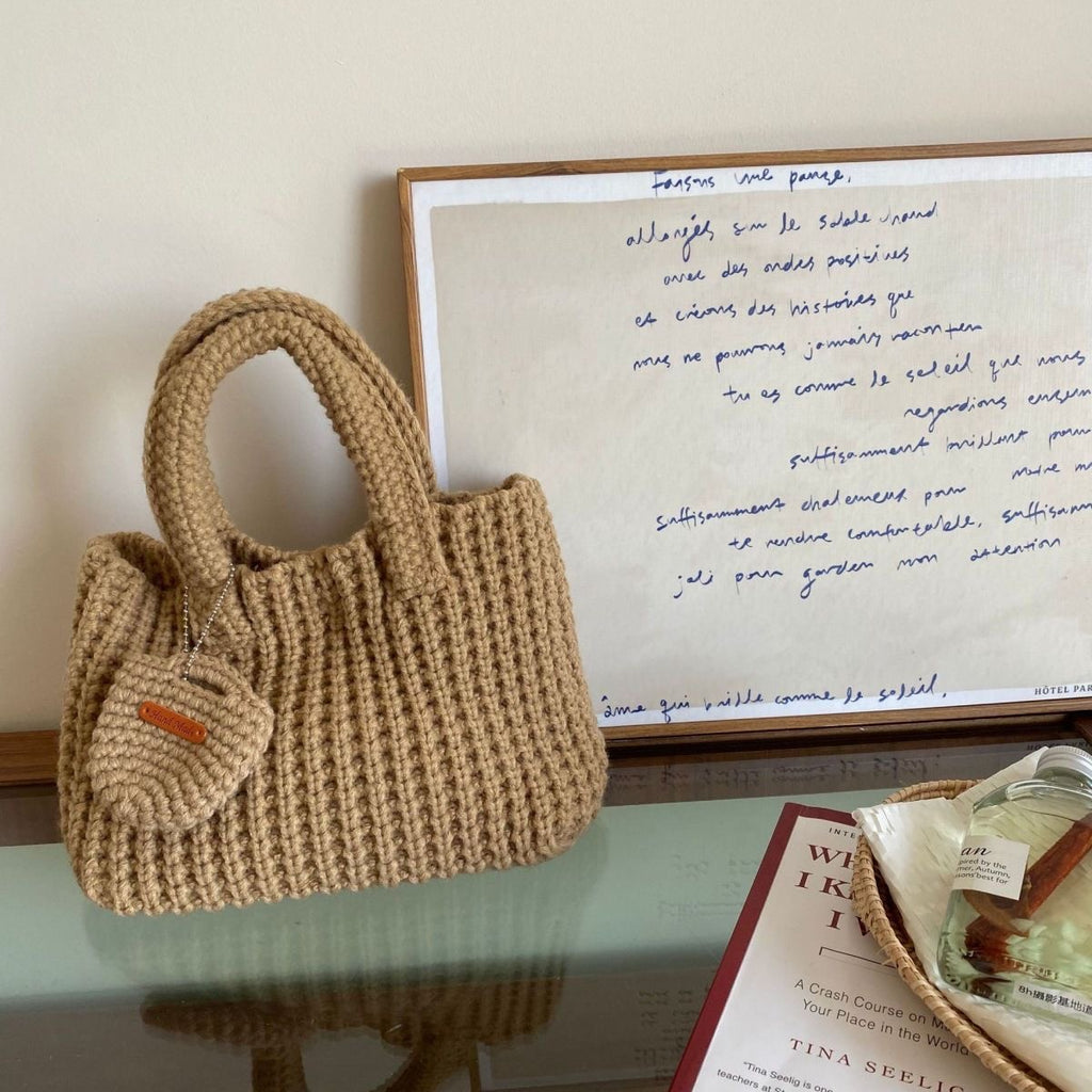 Glowli Cozy Knit Tote Bag