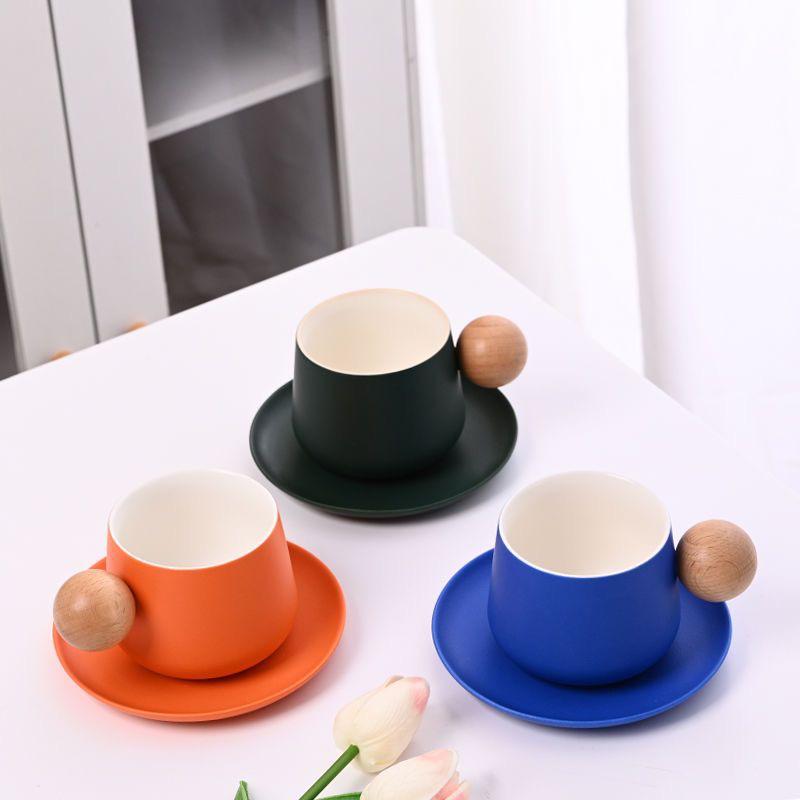 ✨ Glowli™ Nordic Wooden Handle Cup Set
