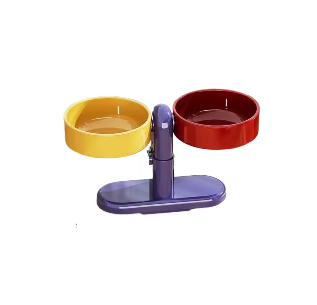 LiftEase™ Adjustable Double Pet Bowl Set