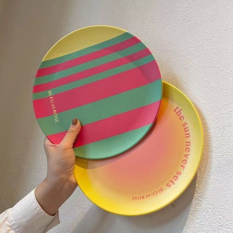 Glowli Art Plate Collection - Bleu et Rose Edition.