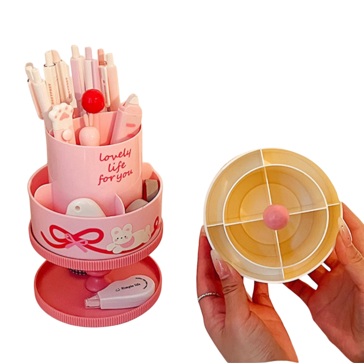 LovelySpin™ 360° Desk Organizer