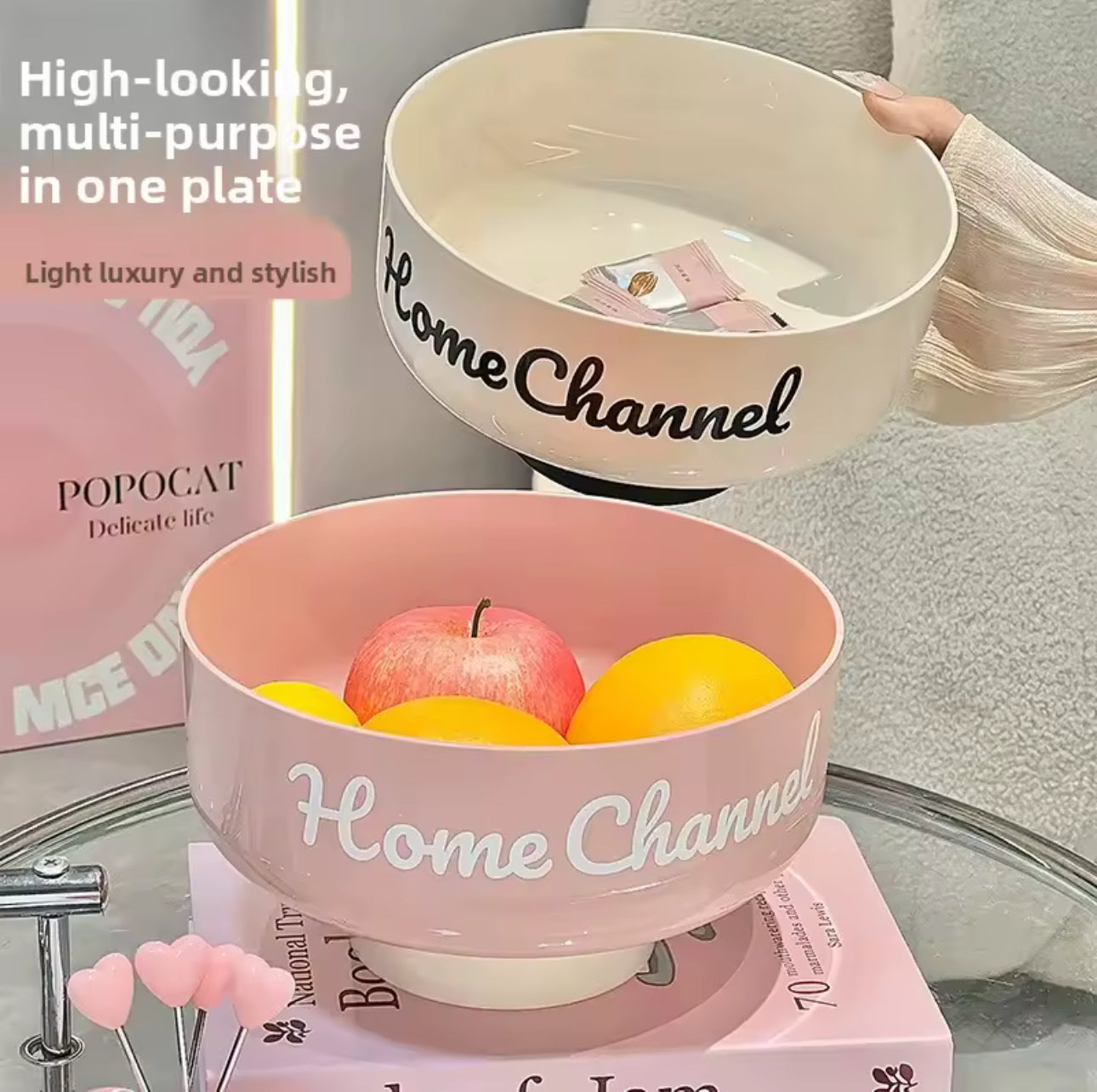 Glowli Home Channel Bowl – Modern French Edition