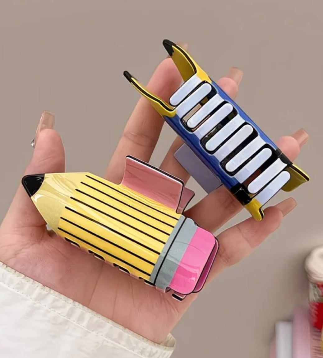 Pencil Pop Hair Claw Clip Set™
