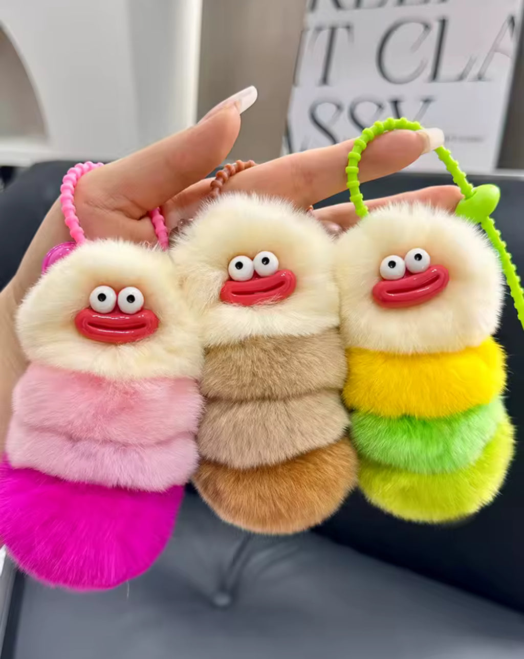 Glowli Duo Set- Rainbow & Classic Plush Keychains