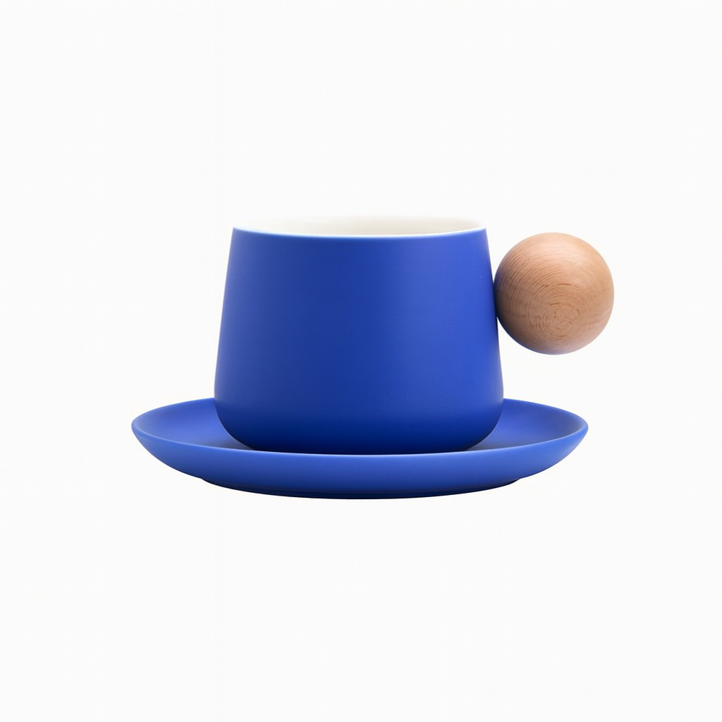 ✨ Glowli™ Nordic Wooden Handle Cup Set