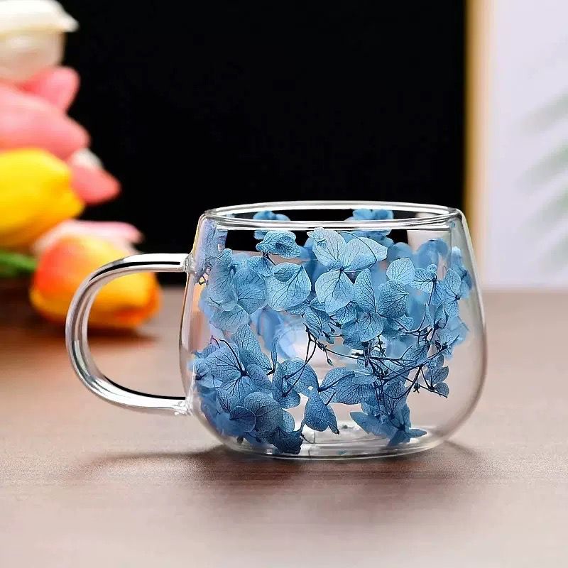 Glowli Floral Infusion Glass Cup