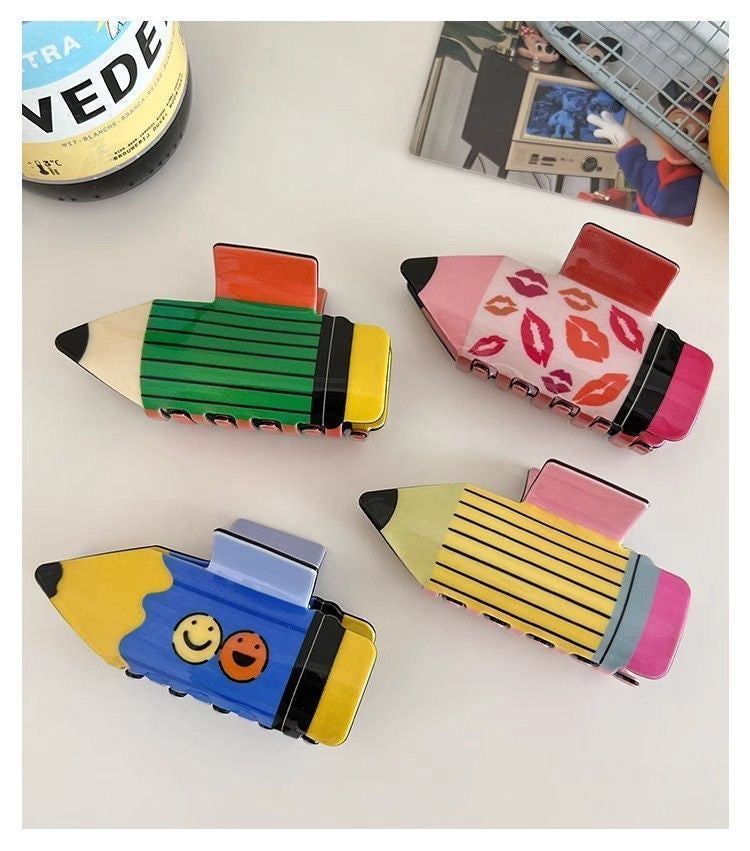 Pencil Pop Hair Claw Clip Set™