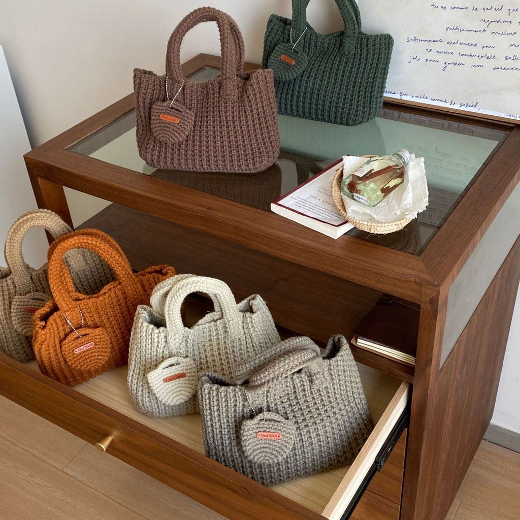 Glowli Cozy Knit Tote Bag